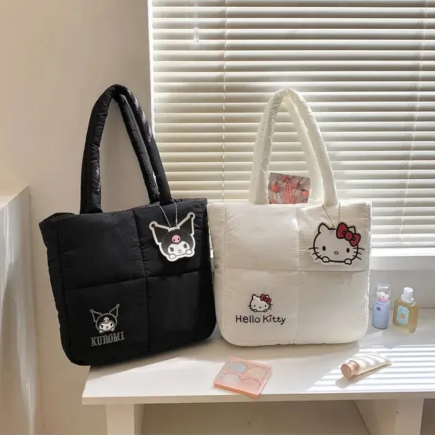 Sanrio Hello Kitty Puffer Shoulder Bag | Puffy Tote Bag