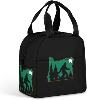 Sasquatch Bigfoot in Oregon Insulated Meal Tote Bag Portable Lunch Box Container Food Handbags for Men Women