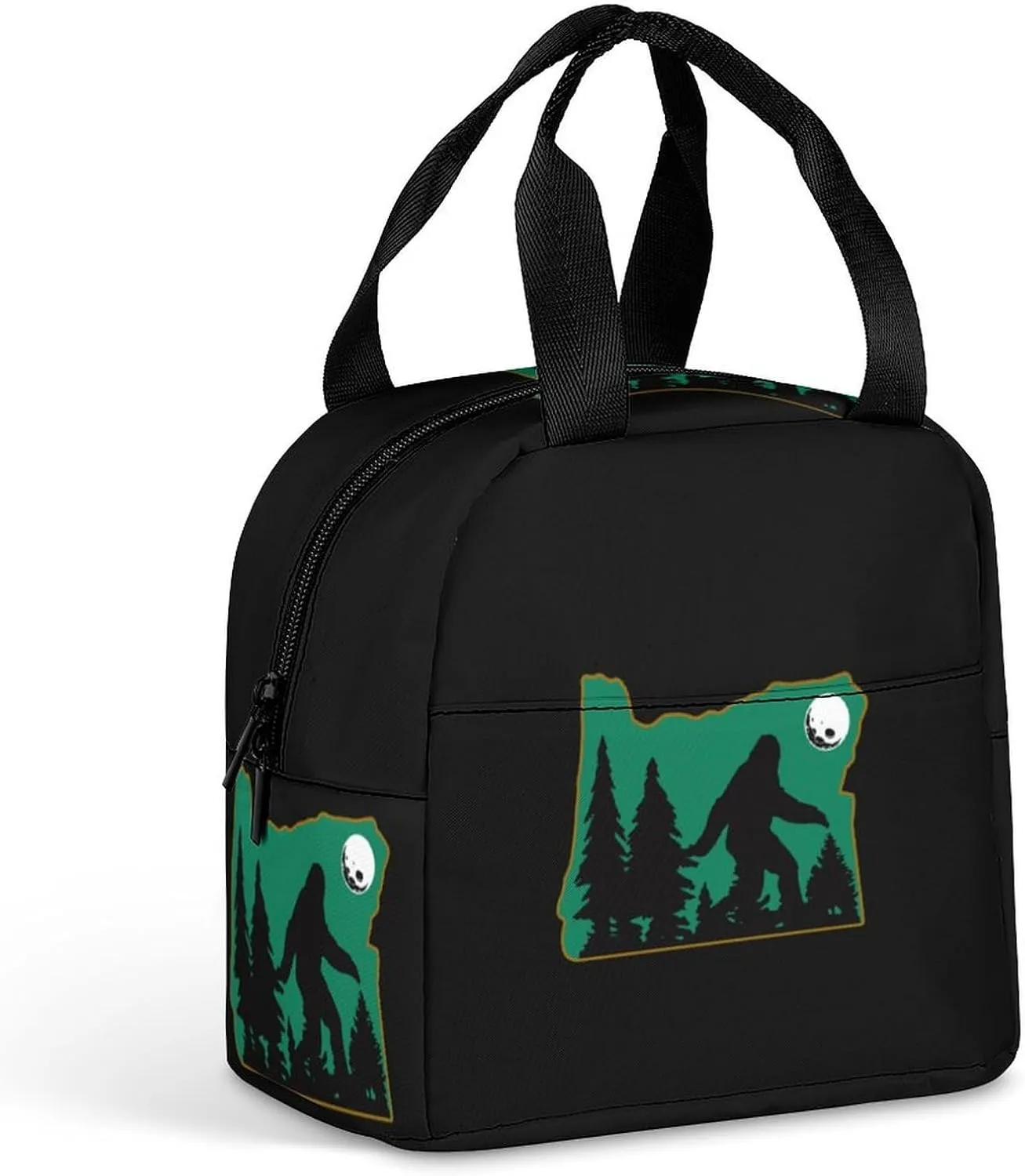 Sasquatch Bigfoot in Oregon Insulated Meal Tote Bag Portable Lunch Box Container Food Handbags for Men Women