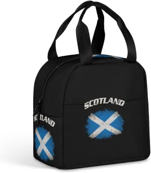Scotland Flag Insulated Meal Tote Bag Portable Lunch Box Container Food Handbags for Men Women