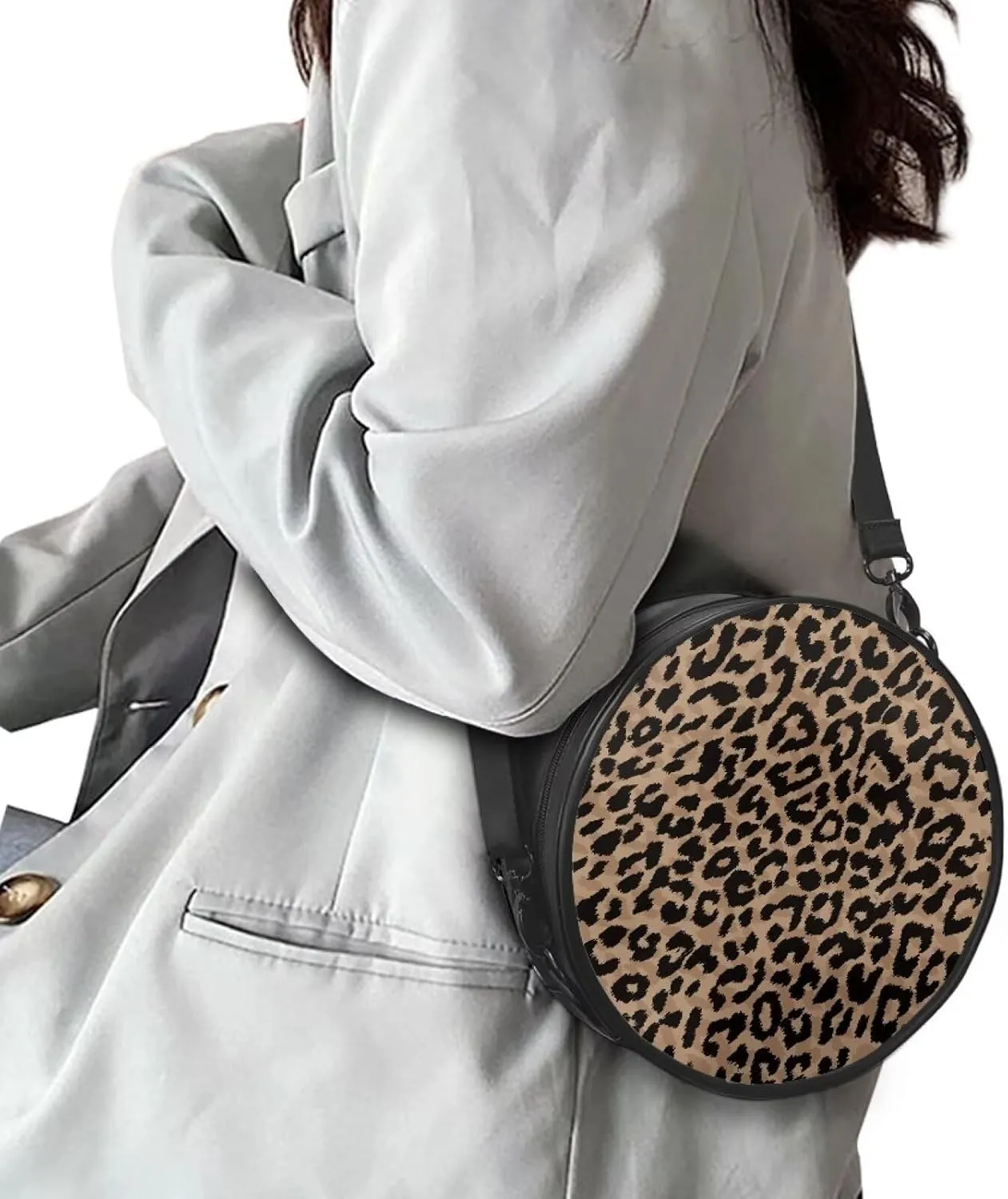 SEANATIVE Crossbody Round Bag for Women Fashion Handbags Wallet Lightweight Casual Shoulder Bag Purse