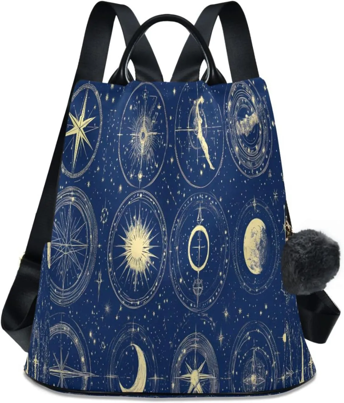 senya Women's Fashion Backpack Purses Handbags Blue Mysterious Galaxy Shoulder Bag Travel bag