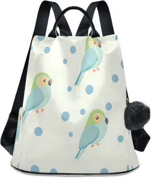 senya Women's Fashion Backpack Purses Handbags Cute Parrot Shoulder Bag Travel bag