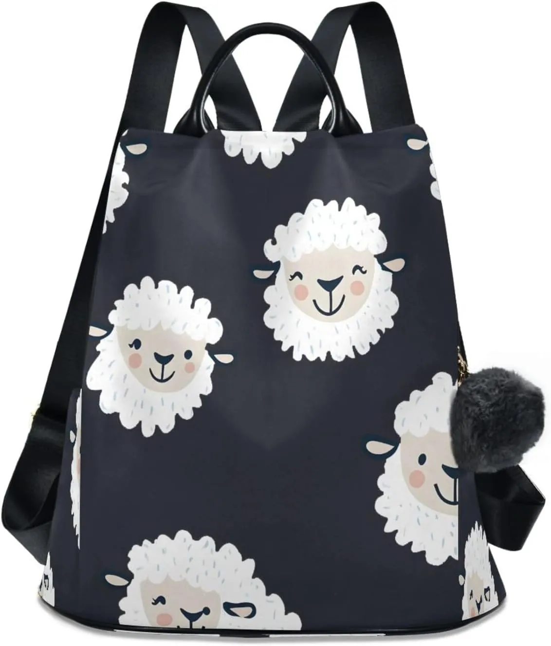 senya Women's Fashion Backpack Purses Handbags Cute Sheep Head Shoulder Bag Travel bag