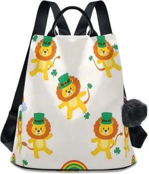 senya Women's Fashion Backpack Purses Handbags Lion Rainbow Shoulder Bag Travel bag