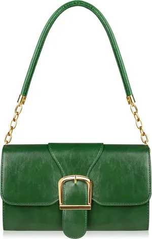 Shoulder Bag for Women, Cute Soft PU Leather Small Purse Handbags, Trendy Underarm Bag Tote Clutch Purses for Women