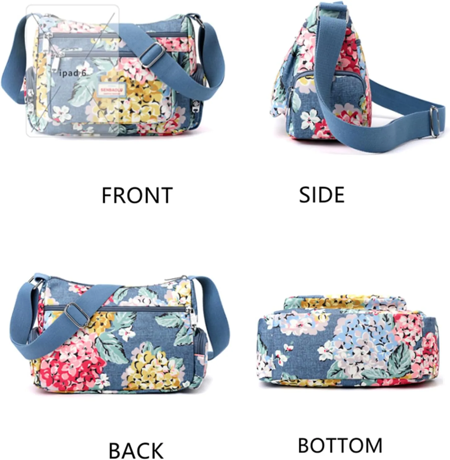 Shoulder Bags for Women Nylon Crossbody Bags Waterproof Lightweight Messenger Purses and Handbags