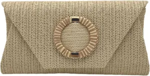 Shoulder Bags，Straw Clutches Purse Women Envelope Bag Straw Crossbody Shoulder Bag Handbag Summers Beach Bag Woven Clutches Handbag