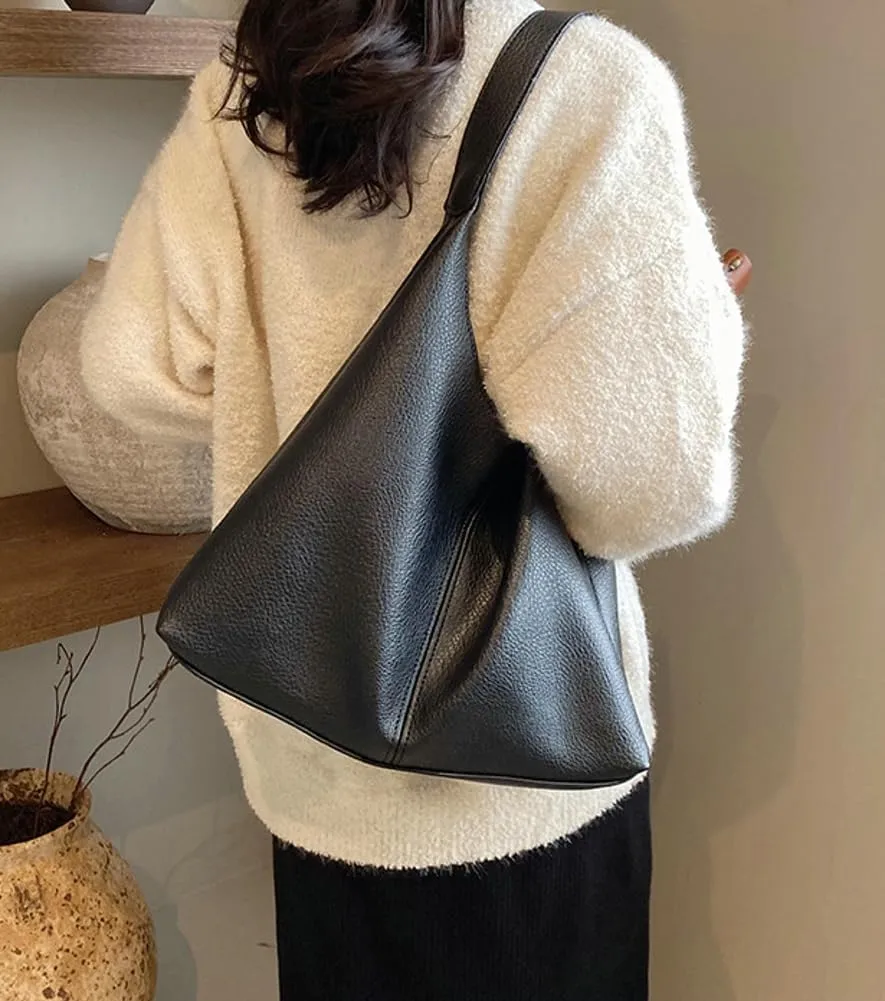 Shoulder Purse for Women Vegan Leather Large Tote Handbags Hobo Purses Top-handle Bags