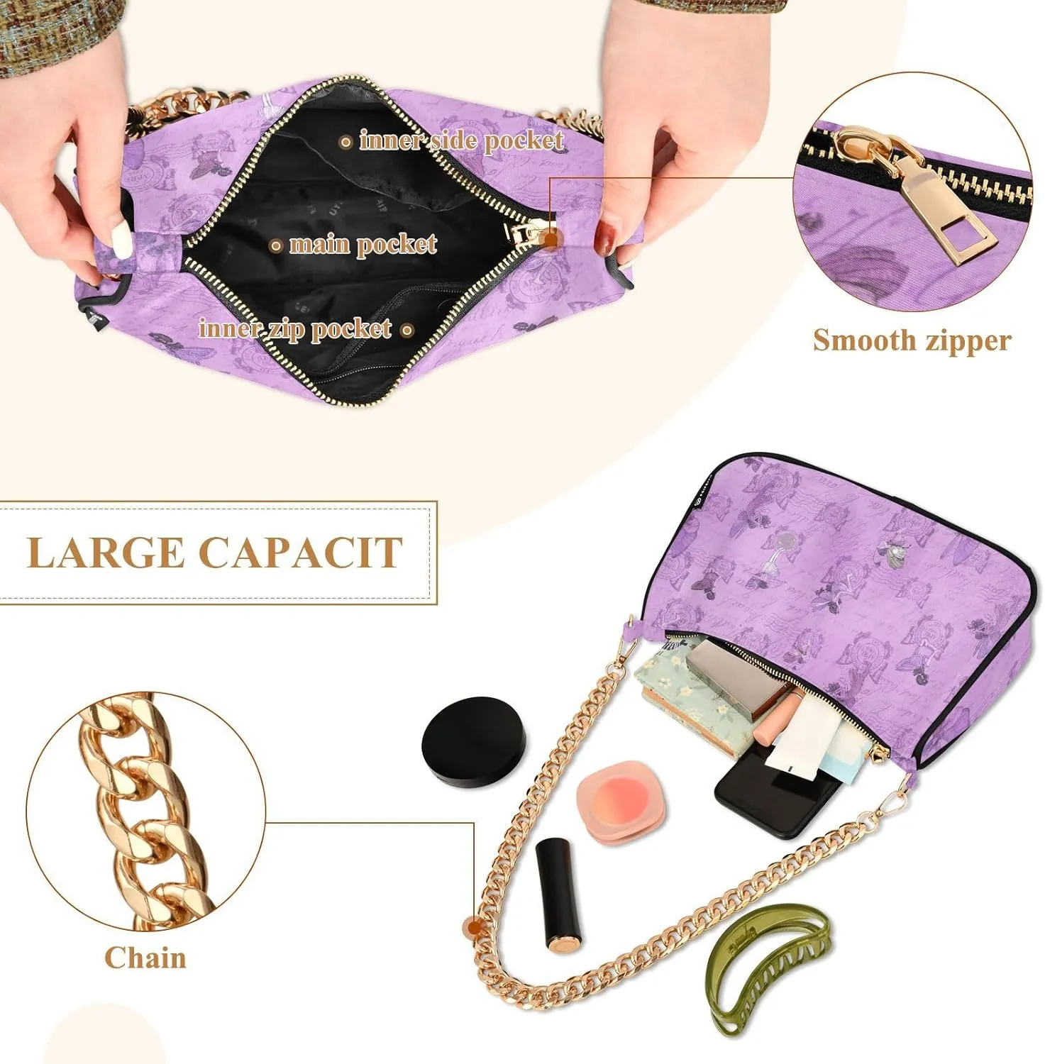 Shoulder Purse Tote Bag for women Accessories for Women Cute Designer Handbags Multicolor 1