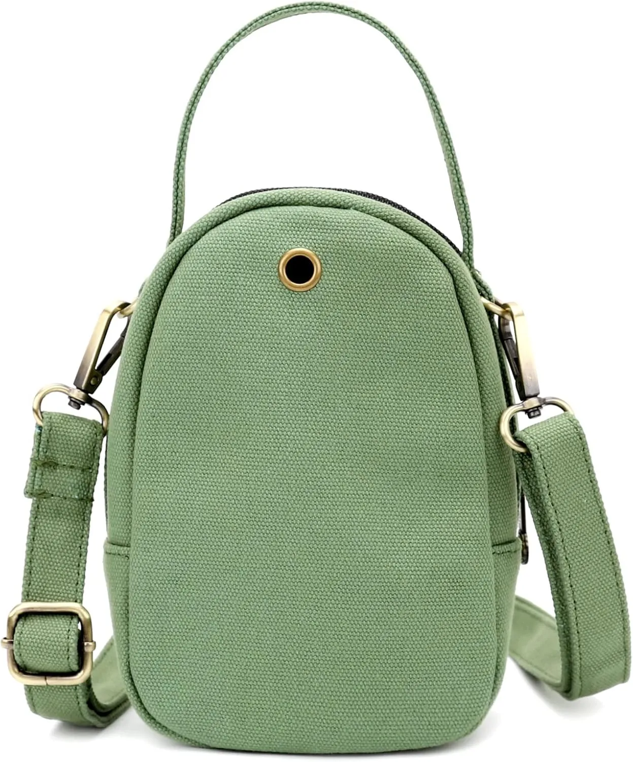 SILKAREA Canvas Small Crossbody Bag Cell Phone Purse for Women Embroidered Shoulder Bag Handbags Wallet Bag Pouch