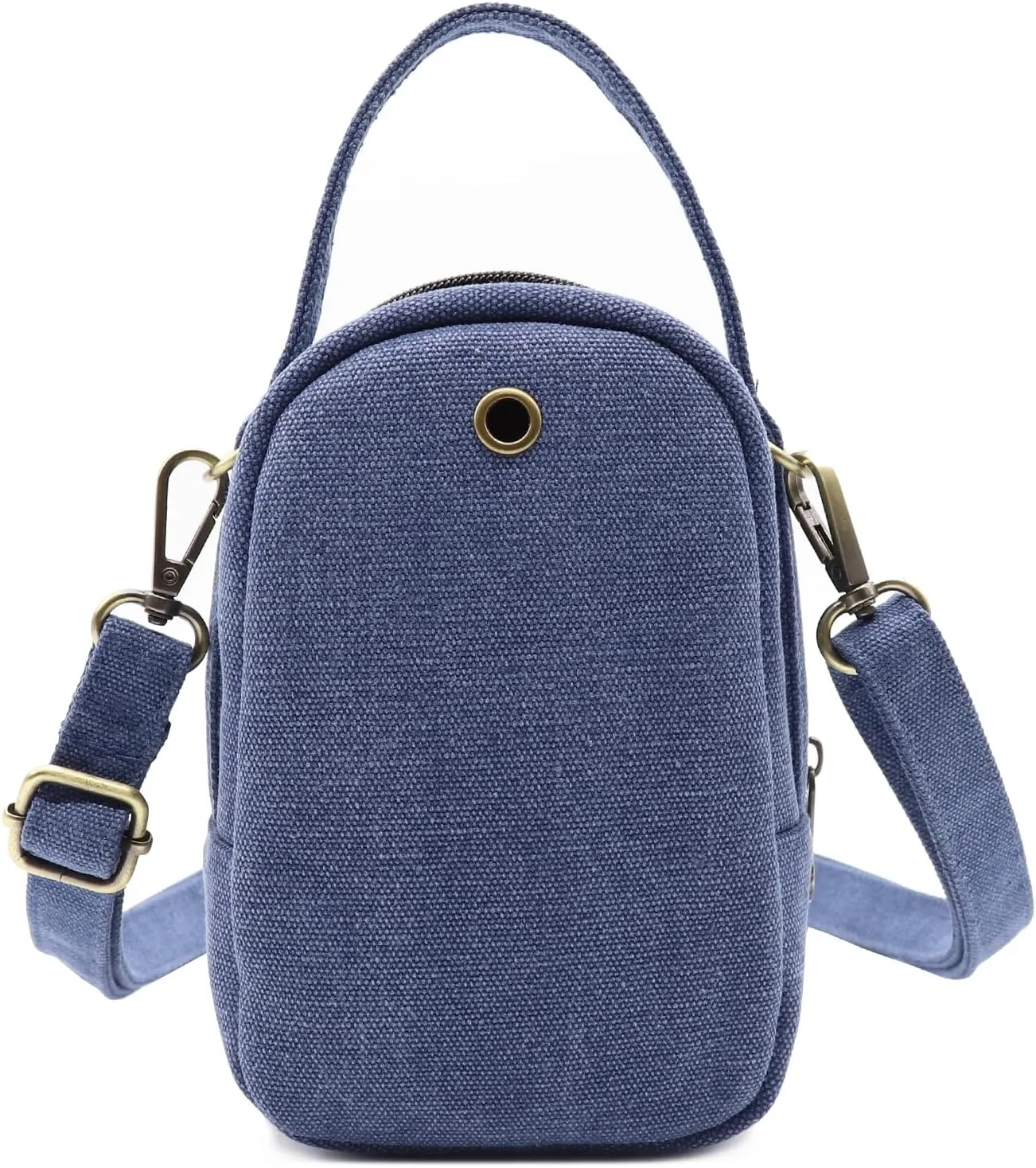 SILKAREA Canvas Small Crossbody Bag Cell Phone Purse for Women Embroidered Shoulder Bag Handbags Wallet Bag Pouch