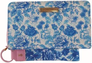 Simply Southern Designer Print Wallet with Matching Key Fob (Rose)