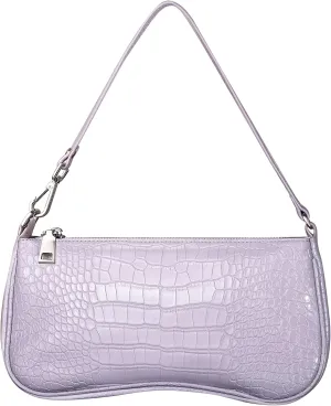 S.Leaf Retro Shoulder Bag Soft Crocodile Vegan Leather PU Handbags for Women Clutch Purse Designer Handbags for Women