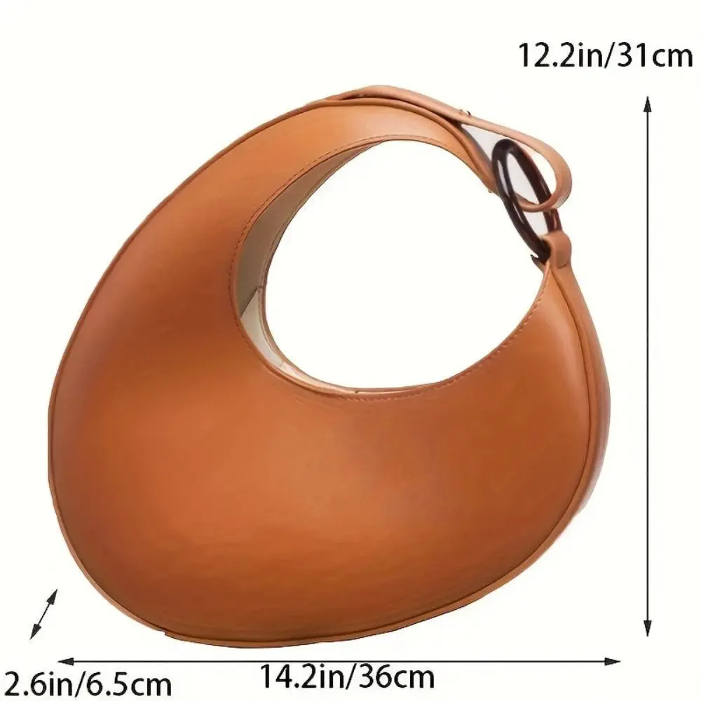 Sleek Solid Color Hobo Bag - Grace’s Modern Minimalist
