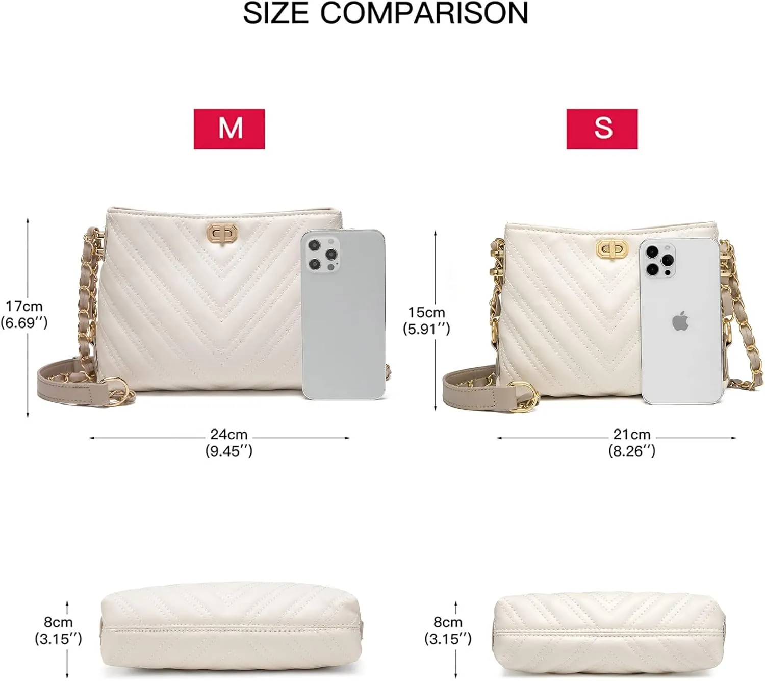 Small Crossbody Bags for Women Purses Fashion Leather Lightweight Handbags Shoulder Bag