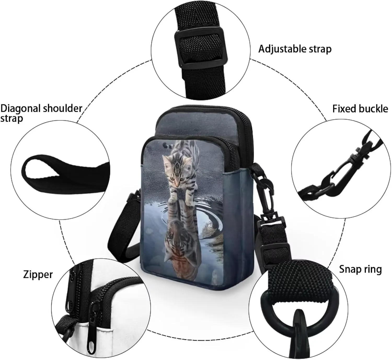 Small Crossbody Purse for Women Kids Shoulder Messenger Bag