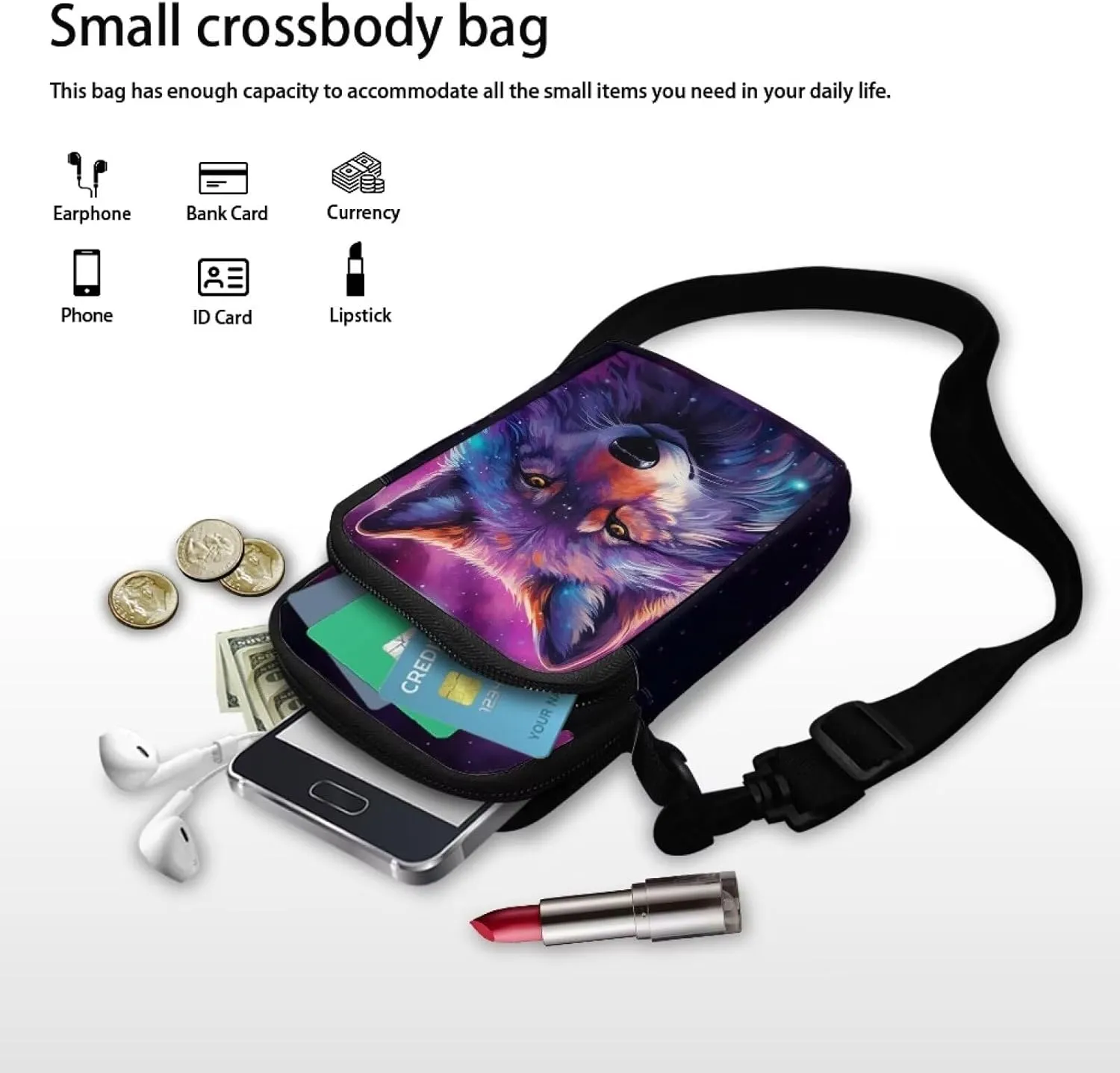Small Crossbody Purse for Women Kids Shoulder Messenger Bag