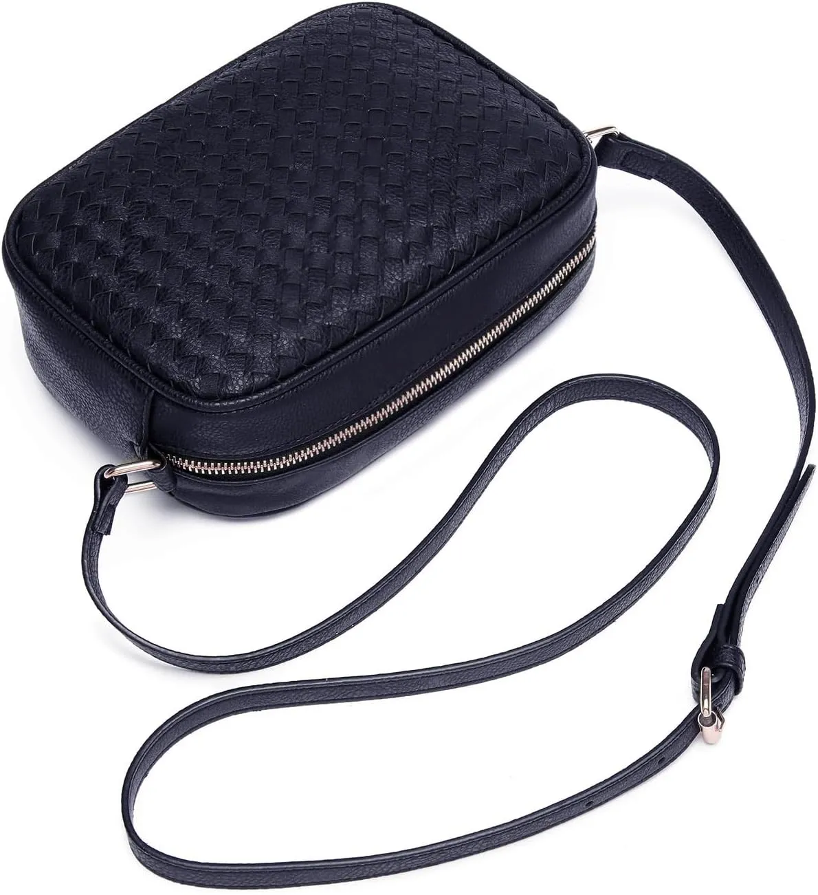 Small Crossbody Purses for Women Trendy Woven Cross Body Bag and Boho Purse,Soft Leather Handbags