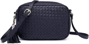 Small Crossbody Purses for Women Trendy Woven Cross Body Bag and Boho Purse,Soft Leather Handbags