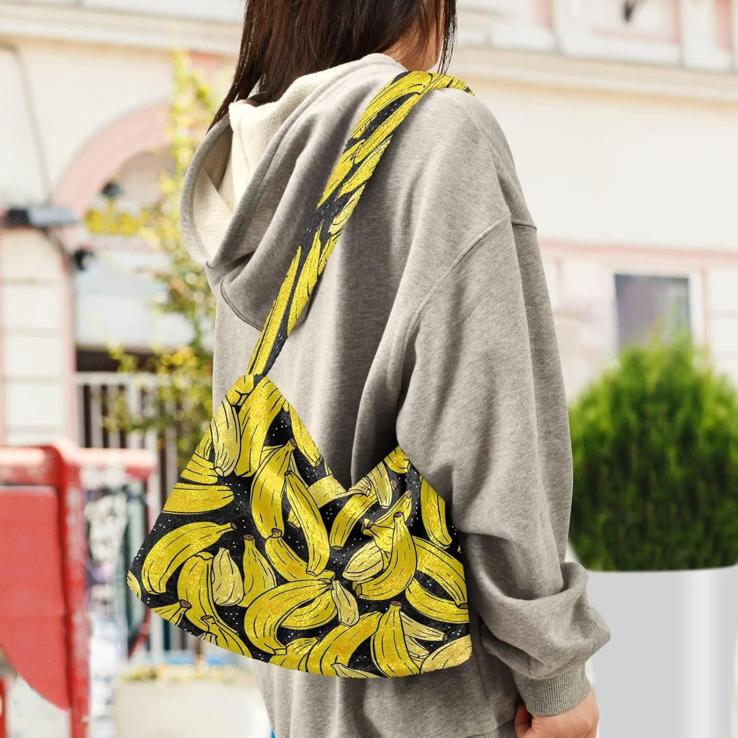 Solar System in Front of Planet Women's Shoulder Handbags, Womans Handbags, Autumn Handbags