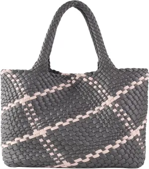 SporGenius Woven Tote Beach Bag with Small Handmade Purse, Large Summer Travel Handbags and Purses