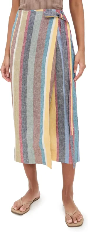 STAUD Women's Kaitlin Linen Skirt