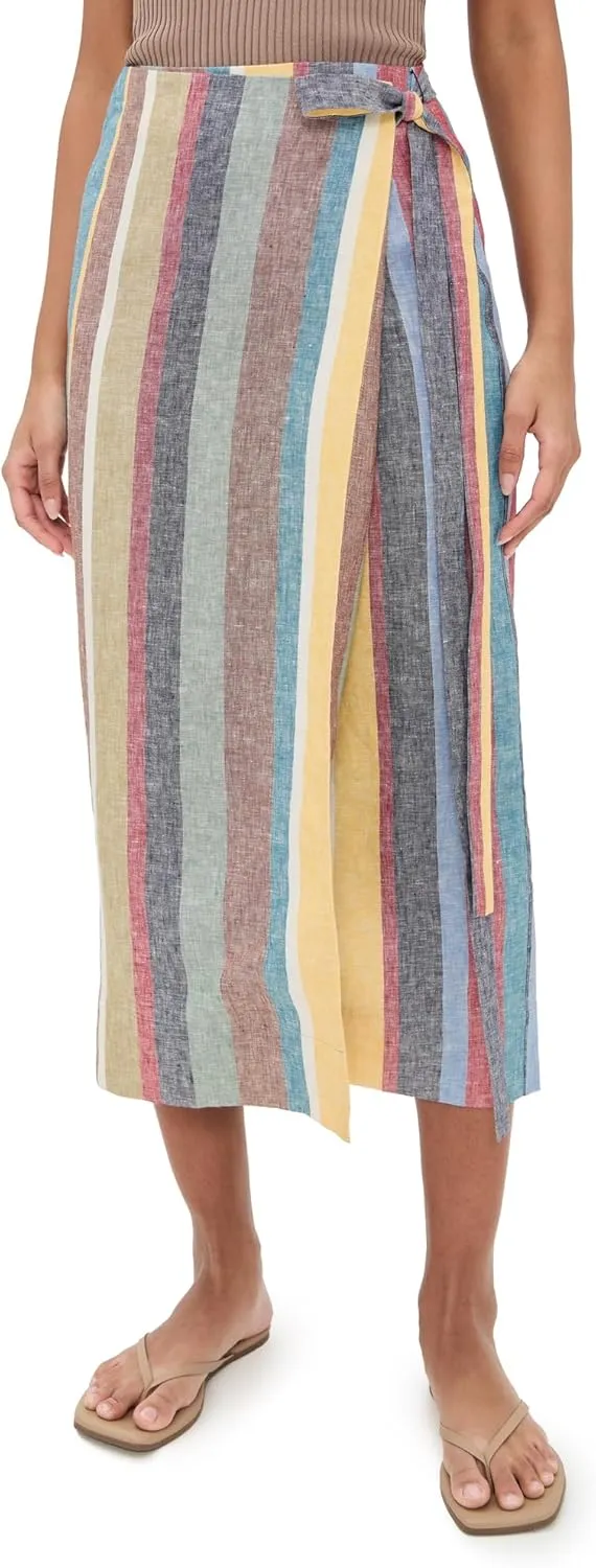 STAUD Women's Kaitlin Linen Skirt