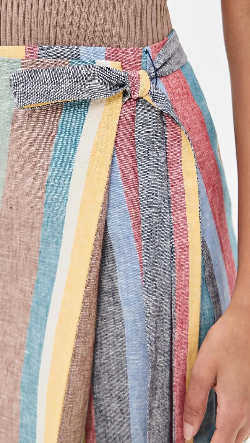 STAUD Women's Kaitlin Linen Skirt