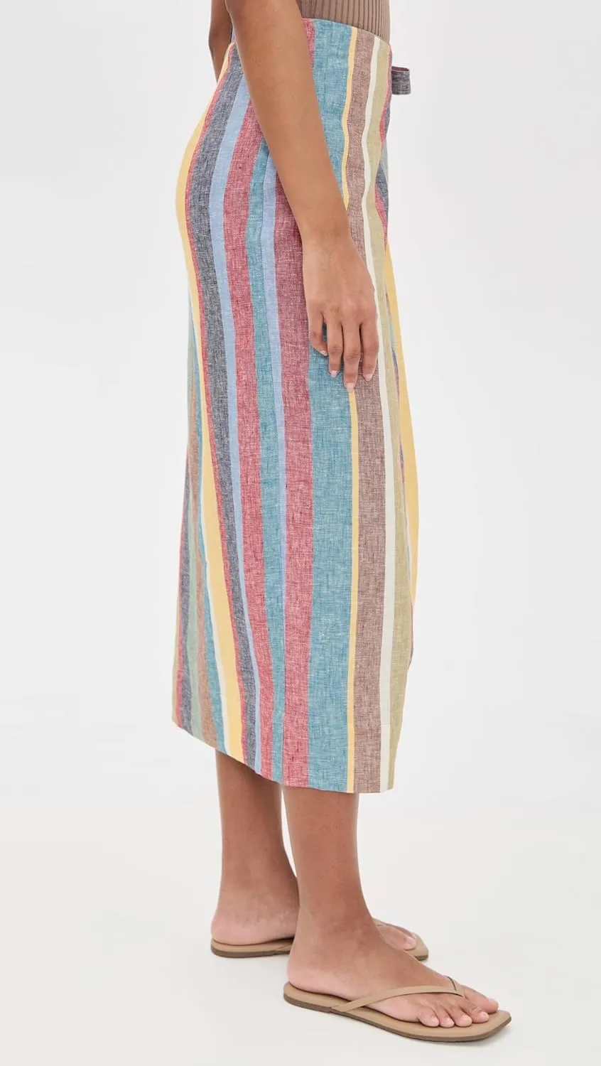 STAUD Women's Kaitlin Linen Skirt