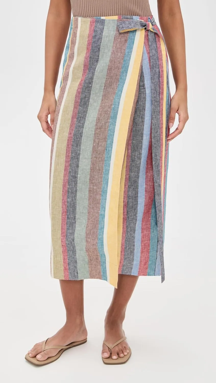 STAUD Women's Kaitlin Linen Skirt