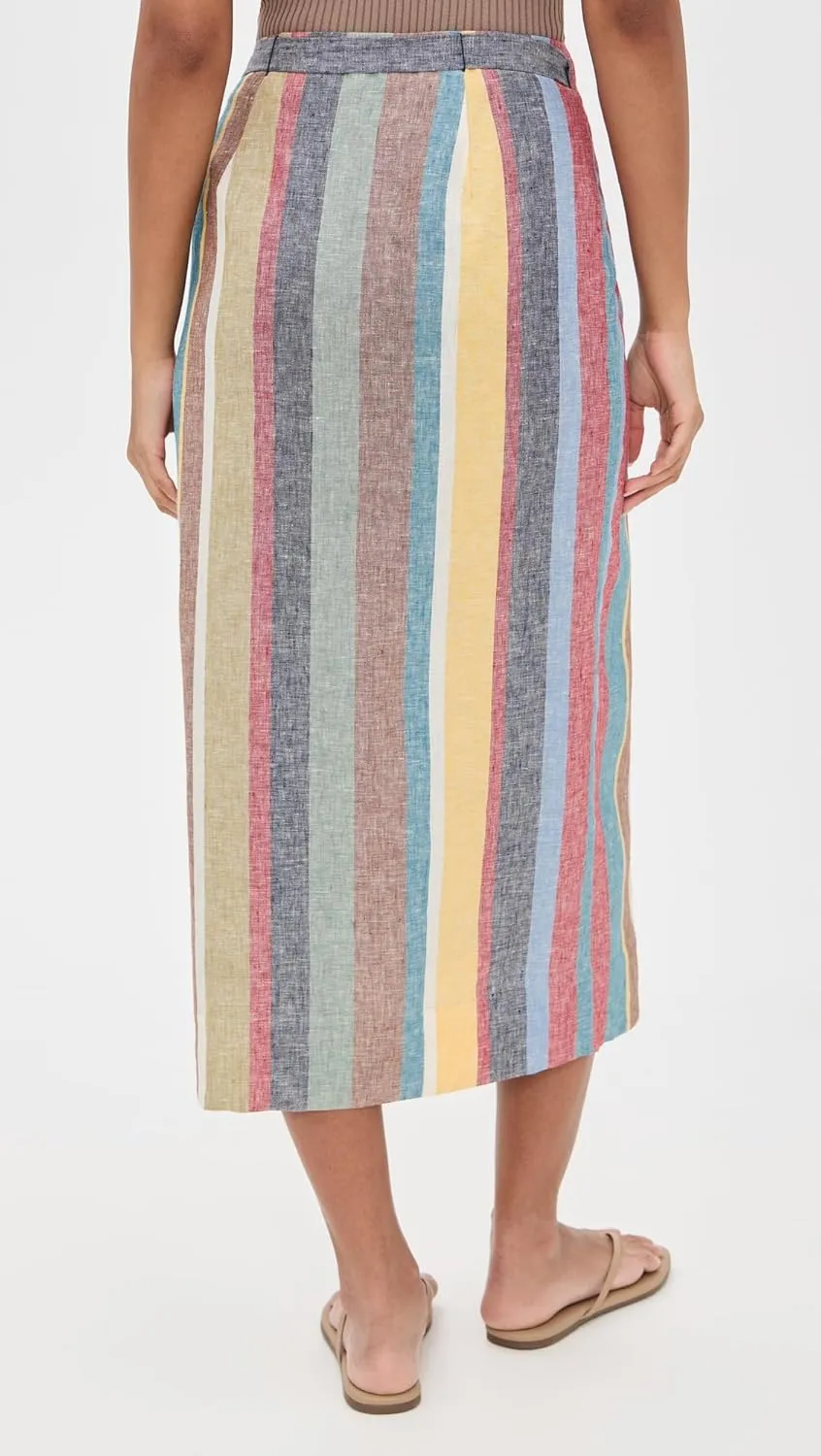 STAUD Women's Kaitlin Linen Skirt