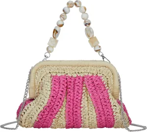 Straw Purses and Handbags，Clutch Purses for Women Casual，Small Woven Purse，Summer Purse Crossbody for Beach Party