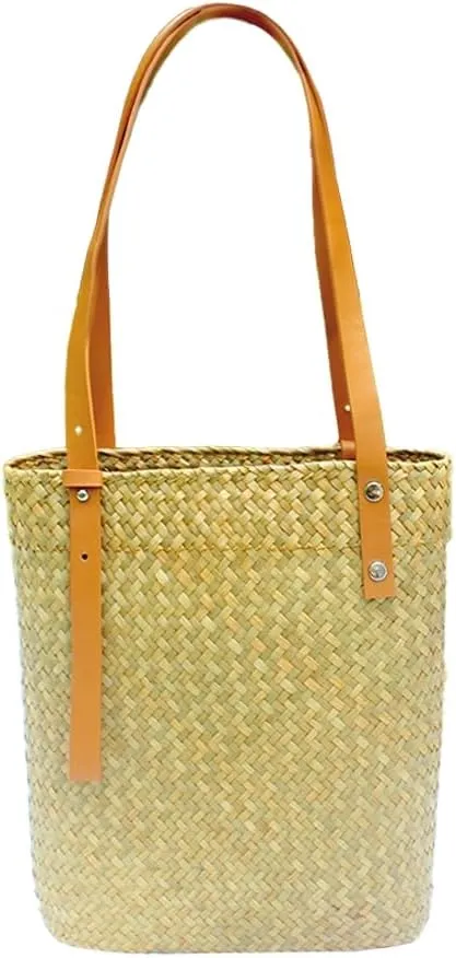Straw Purses for Women Summer Beach Bag Resort Bag French Style Straw Tote Trendy Shoulder Purse Underarm Vacation Handbags