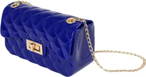 Summer Jelly Crossbody Bag Purse，Fashion Ladies Shoulder Bag, Candy Color Jelly Handbags for Women Girls