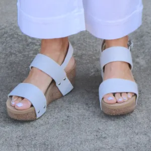 Summer love Linen Strap Wedge Sandal