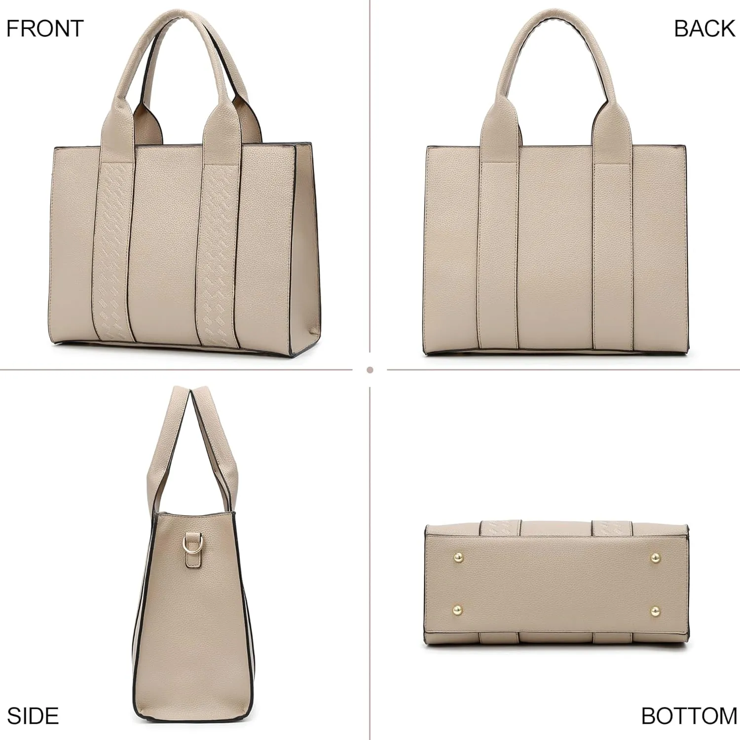 ToLFE Tote Bags for Women Top Handle Satchel Purses and Handbags PU Leather Shoulder Hobo Bags