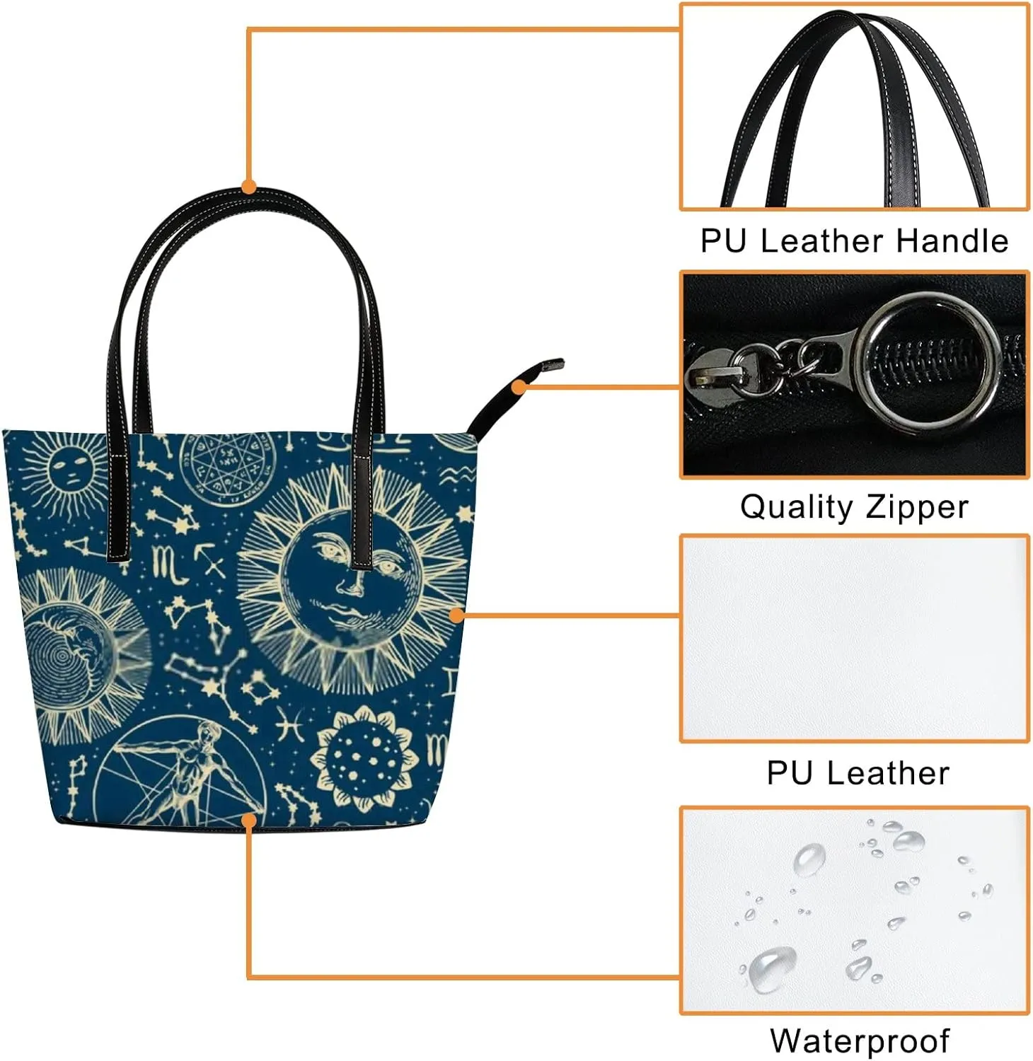 Tote Bag for Women Leather Handbags Women's Crossbody Handbags Work Tote Bags for Women Coach Handbags Tote Bag with Zipper