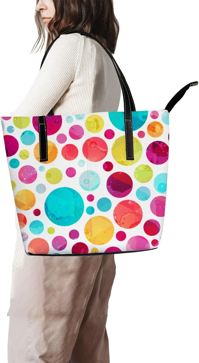 Tote Bag for Women PU Leather Handbags Women's Crossbody Handbags Work Tote Bags for Women Coachbags Tote Bag with Zipper