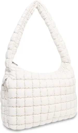 Tote Bag for Women, Women's Quilted Tote Bag with Zipper, Soft and Lightweight Puffer Tote Handbag