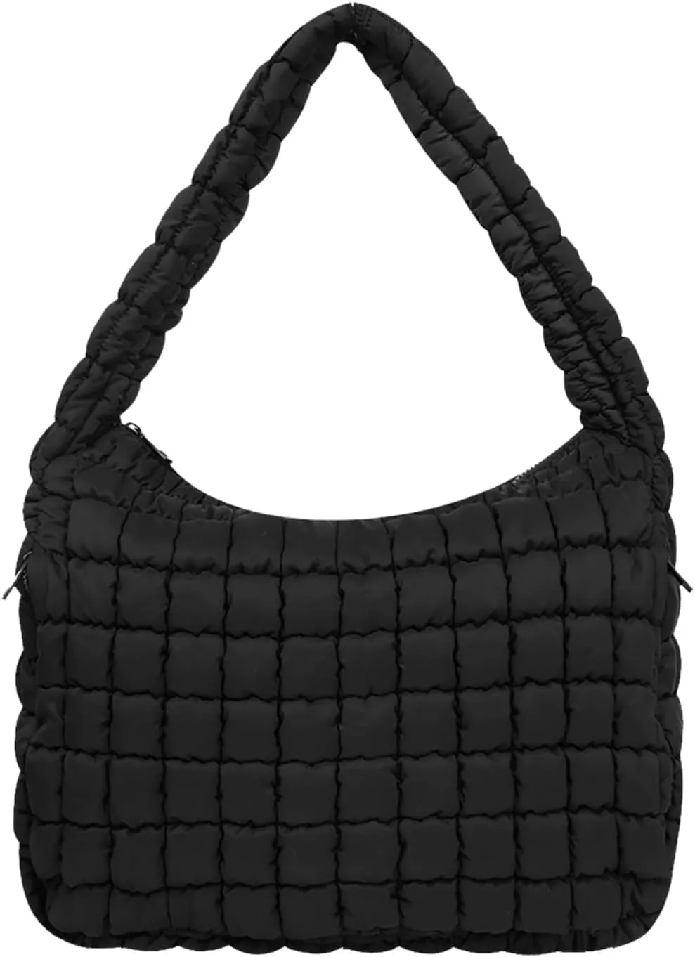 Tote Bag for Women, Women's Quilted Tote Bag with Zipper, Soft and Lightweight Puffer Tote Handbag