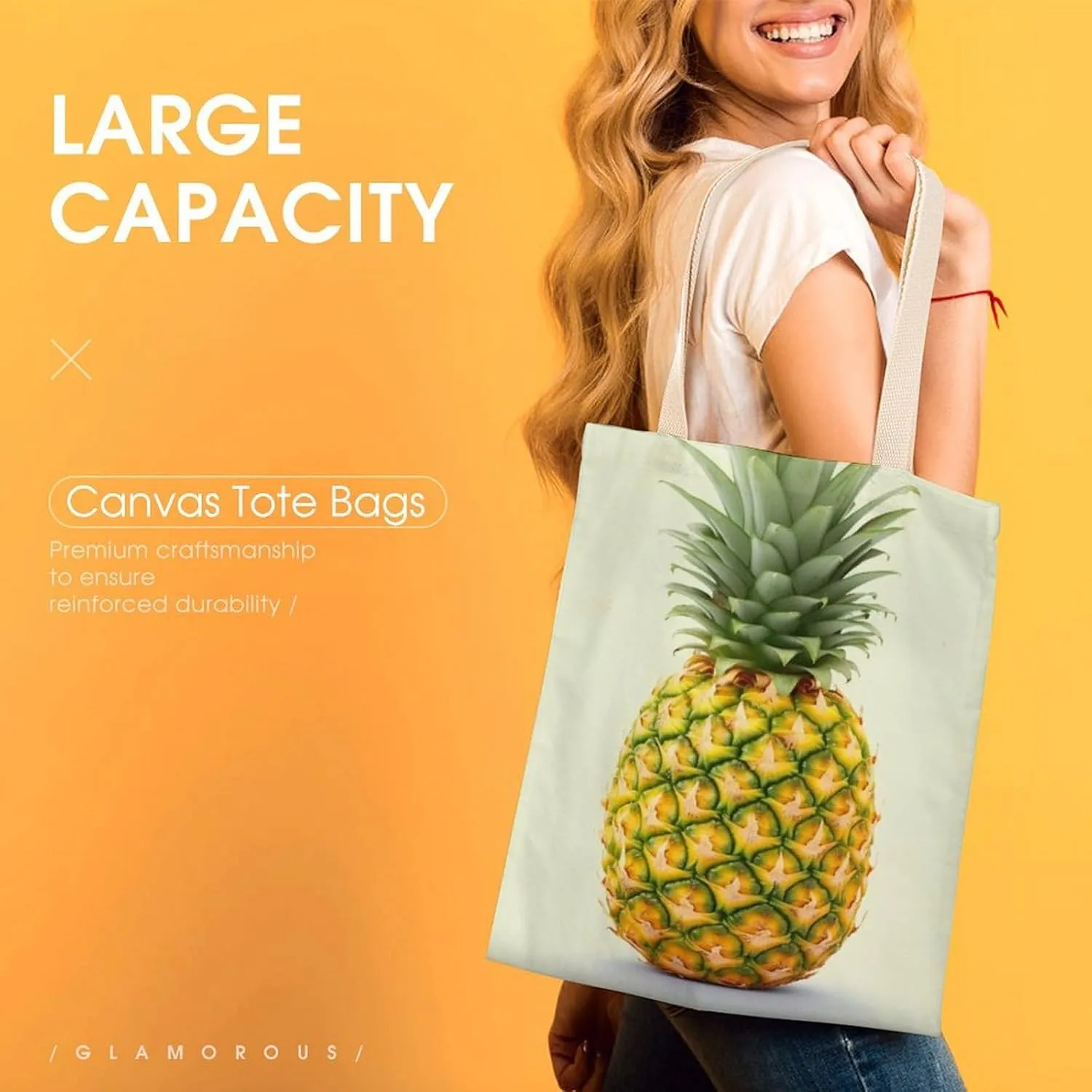Tote Bag Laptop Handbag Flamingo Palm Trees Leaf Grocery Bag Canvas Shoulder Bag Crossbody Bag for Travel