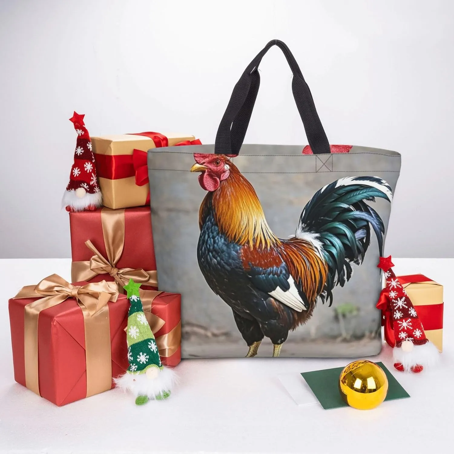 Tote Bag Large Capacity Grocery Bag With Zipper Sloth Sunflower Shopping Bag Shoulder Bag for Women
