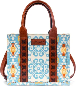 Tote Bag Western Purses for Women Ladies Aztec Boho Purse and Handbags with Detachable Crossbody Strap