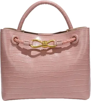 Trendy Bow Tote Bag for Women PU Leather Crossbody Bag Handbag Top Handle Purse Elegant Bow Satchel Designer Shoulder Handbag