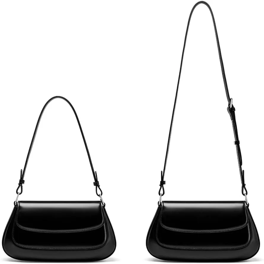 Trendy Genuine Leather Crossbody Bag for Women Small Y2k Tote Purse Shoulder Satchel Ladies Casual Handbags