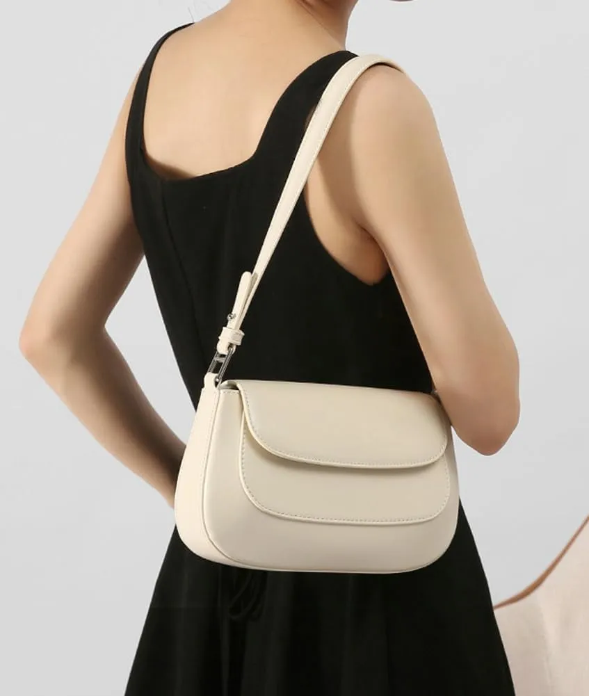 Trendy Genuine Leather Crossbody Bag for Women Small Y2k Tote Purse Shoulder Satchel Ladies Casual Handbags