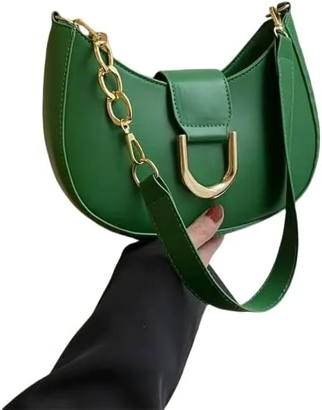 Trendy Genuine Underarm Shoulder Bags Women 2025 Luxury Crossbody Purses Half Moon Ladies Handbags