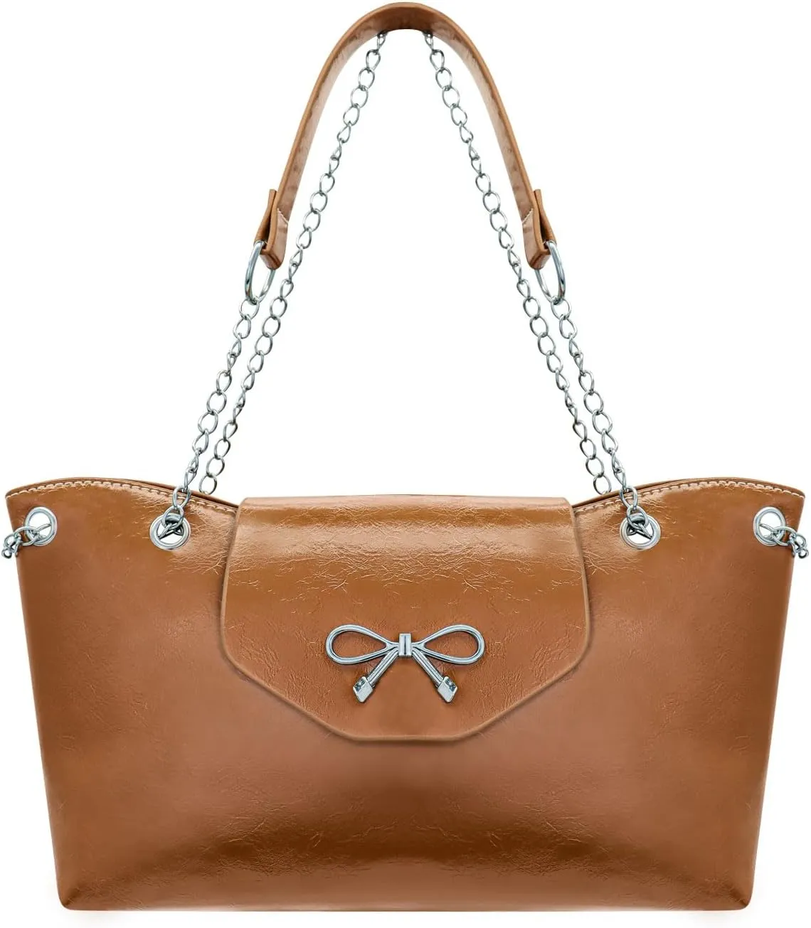 Underarm Bag, Leather Retro Armpit Shoulder Bag Multi-Purpose Ladies Handbags with Snap Button Fashion Armpit Bag