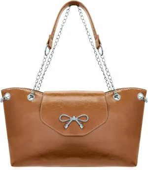 Underarm Bag, Leather Retro Armpit Shoulder Bag Multi-Purpose Ladies Handbags with Snap Button Fashion Armpit Bag